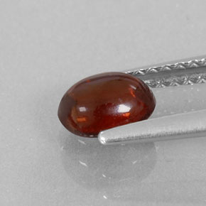 Granato almandino naturale rosso da 0,92 ct, trasparente, trasparente/traslucido