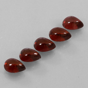 Granato almandino naturale rosso da  ct, trasparente, trasparente/traslucido