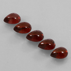 Granato almandino naturale rosso da  ct, trasparente, trasparente/traslucido