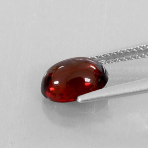 Granato Almandino Rosso scuro naturale da 2.32 ct, Trasparente, Trasparente/Traslucido