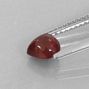 Granato Almandino Rosso scuro naturale da 0.70 ct, Trasparente, Trasparente/Traslucido