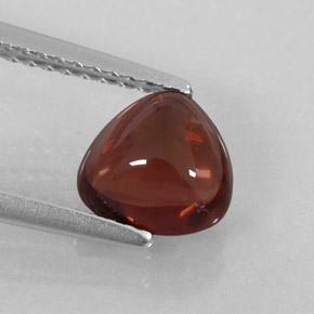 Granato almandino naturale rosso da 1,47 ct, trasparente, trasparente/traslucido