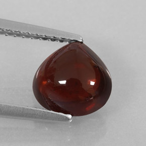 Granato Almandino Rosso scuro naturale da 2.22 ct, Trasparente, Trasparente/Traslucido