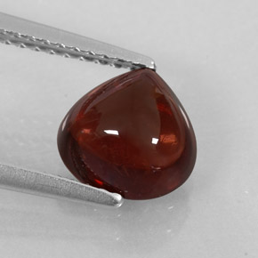 Granato Almandino Rosso scuro naturale da 2.18 ct, Trasparente, Trasparente/Traslucido