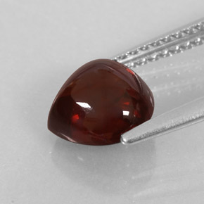 Granato Almandino Rosso scuro naturale da 2.18 ct, Trasparente, Trasparente/Traslucido