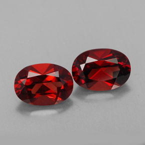 Granato almandino naturale rosso da  ct, taglio ovale, VVS
