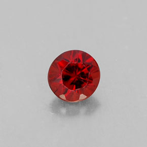Granato almandino naturale rosso da 0,37 ct, taglio rotondo, VVS-VS