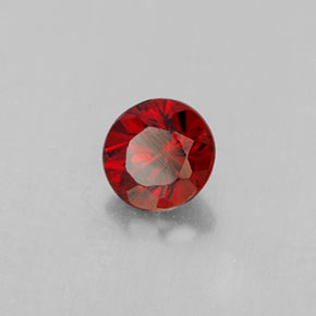 Granato almandino naturale rosso da 0,37 ct, taglio rotondo, VVS-VS