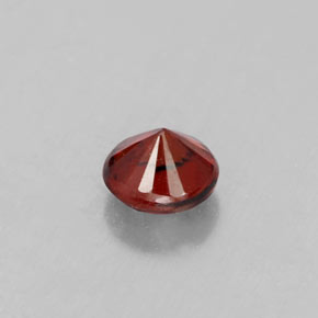 Granato almandino naturale rosso da 0,37 ct, taglio rotondo, VVS-VS