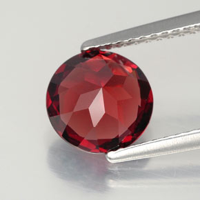Granato Almandino Rosso scuro naturale da 2.16 ct, Taglio rotondo, VVS