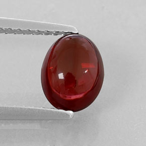 Granato Almandino Rosso scuro naturale da 1.70 ct, Trasparente, Trasparente/Traslucido
