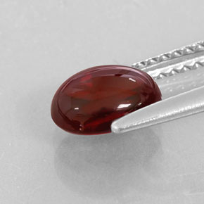 Granato Almandino Rosso scuro naturale da 1.70 ct, Trasparente, Trasparente/Traslucido