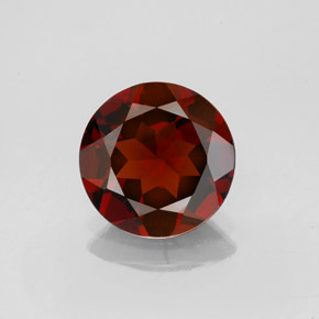 Granato Almandino Rosso scuro naturale da 2.54 ct, Taglio rotondo, VS