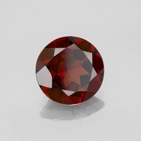 Granato Almandino Rosso scuro naturale da 2.54 ct, Taglio rotondo, VS