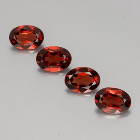 Granato almandino naturale rosso da  ct, taglio ovale, VVS-VS
