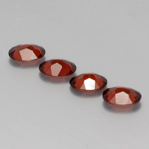 Granato almandino naturale rosso da  ct, taglio ovale, VVS-VS