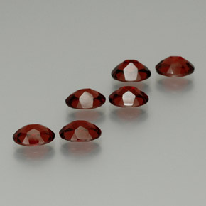 Gemme di Granato Almandino Rosso scuro naturale da  ct, Taglio ovale, VS
