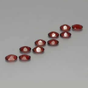 Granato almandino naturale rosso da 8,49 ct, taglio ovale, VS