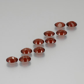 Granato almandino naturale rosso da 9,47 ct, taglio ovale, VS