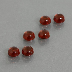 Granato almandino naturale rosso da  ct, taglio rotondo, trasparente