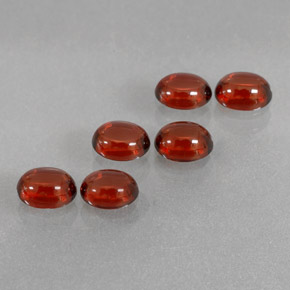 Granato almandino naturale rosso da  ct, taglio ovale, trasparente