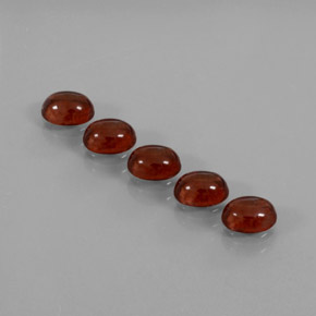 Gemme di Granato Almandino Rosso naturale da  ct, Taglio ovale, Trasparente