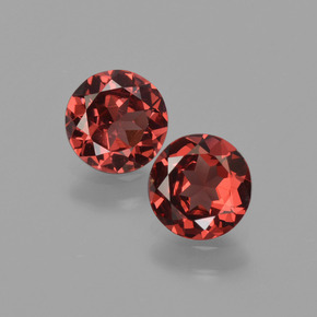 Granato almandino naturale rosso da  ct, taglio rotondo, VS