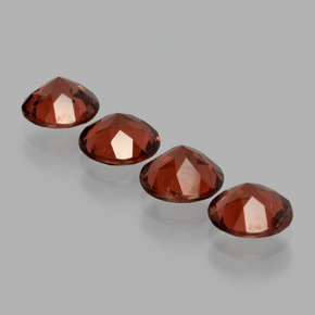 Gemme di Granato Almandino Rosso naturale da  ct, Taglio rotondo, VS
