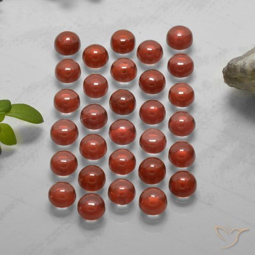 5.74ctw Naturale Rosso Cremisi Profondo Granato Almandino, Rotondo, Trasparente