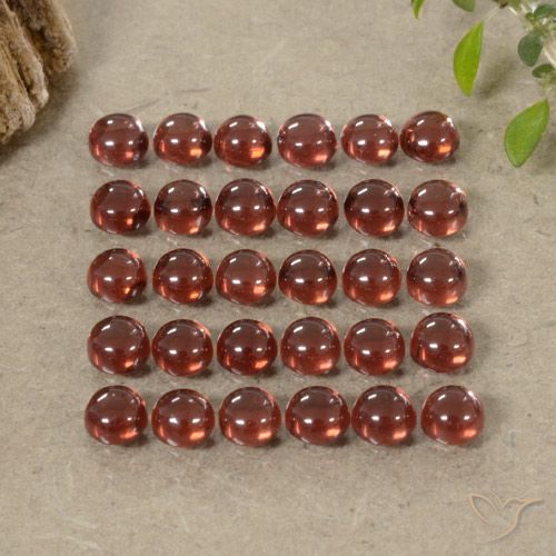 5.61ctw Naturale Rosso Cremisi Profondo Granato Almandino, Rotondo, Trasparente