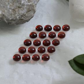 Gemme di Granato Almandino Vino rosso naturale da 3.45 ct, Taglio rotondo, Trasparente
