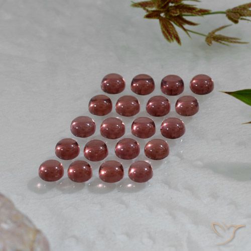 Gemme di Granato Almandino Rosso scarlatto naturale da 3,70 ct, Taglio rotondo, Trasparente