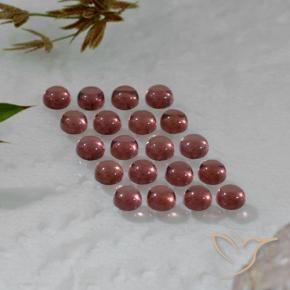 Gemme di Granato Almandino Rosso scarlatto naturale da 3,70 ct, Taglio rotondo, Trasparente