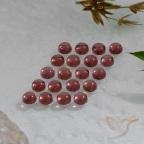 Gemme di Granato Almandino Rosso scarlatto naturale da 3,70 ct, Taglio rotondo, Trasparente