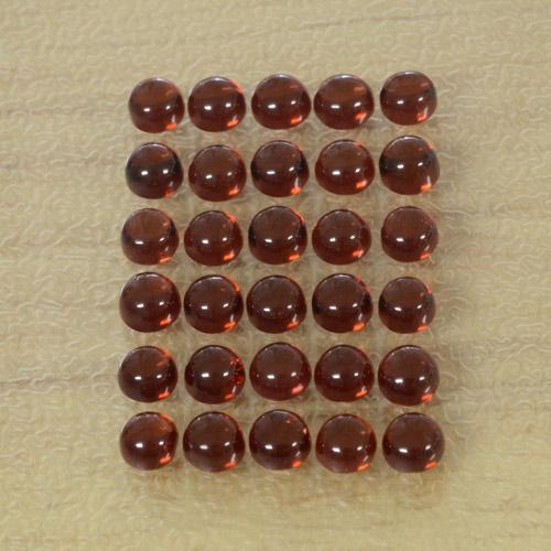 Gemme di granato almandino rosso medio naturale da 6,37 ct, taglio rotondo, trasparente