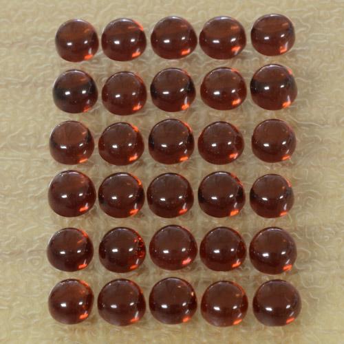 Gemme di granato almandino rosso medio naturale da 6,37 ct, taglio rotondo, trasparente
