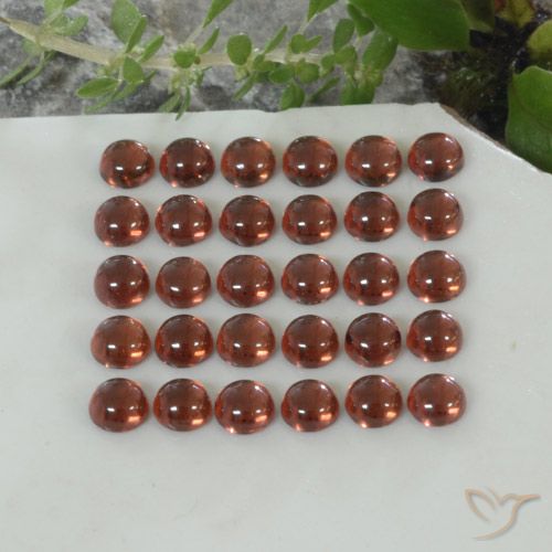 5.44ctw Naturale Rosso Cremisi Profondo Granato Almandino, Rotondo, Trasparente