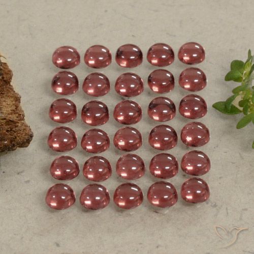 5.38ctw Naturale Rosso scuro Granato Almandino, Rotondo, Trasparente