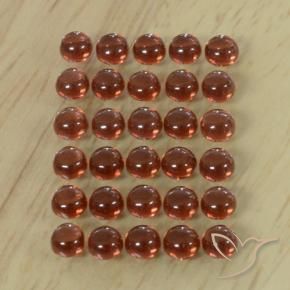 Gemme di Granato Almandino Rosso scuro naturale da 5.75 ct, Rotondo, Trasparente