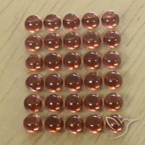 Gemme di Granato Almandino Rosso scuro naturale da 5.95 ct, Rotondo, Trasparente