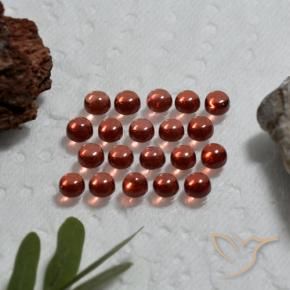 Gemme di granato almandino rosso rosa scuro naturale da 3,79 ct, taglio rotondo, trasparente