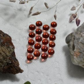 Gemme di Granato Almandino Vino Rosso Profondo naturale da 3.39 ct, Taglio rotondo, Trasparente
