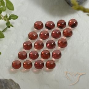 Gemme di Granato Almandino Vino rosso naturale da 3.99 ct, Rotondo, Trasparente