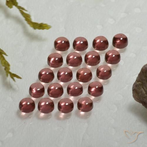 4.10ctw Naturale Vino rosso Granato Almandino, Rotondo, Trasparente, Photo A
