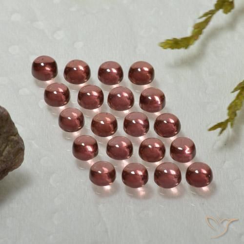 Gemme di Granato Almandino Vino rosso naturale da 4.10 ct, Rotondo, Trasparente