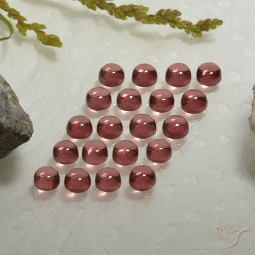 3.97ctw Naturale Rosso medio Granato Almandino, Rotondo, Trasparente