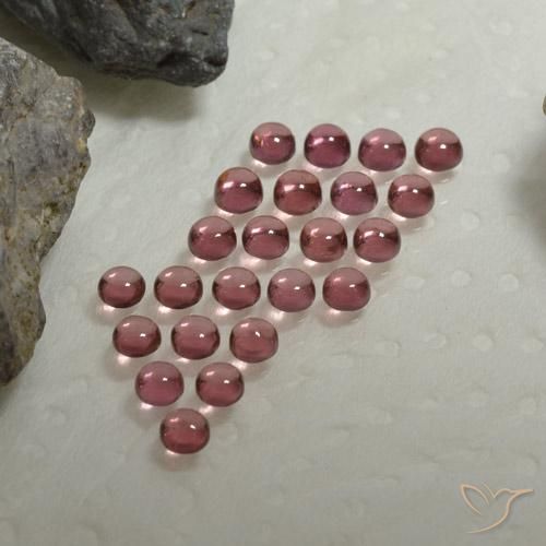 4.20ctw Naturale Rosso medio Granato Almandino, Rotondo, Trasparente