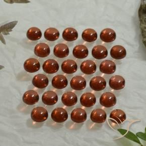 Gemme di Granato Almandino Rosso rosa scuro naturale da 4.98 ct, Taglio rotondo, Trasparente