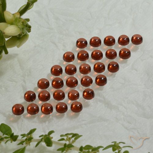 5.91ctw Naturale Rosso Cremisi Profondo Granato Almandino, Rotondo, Trasparente