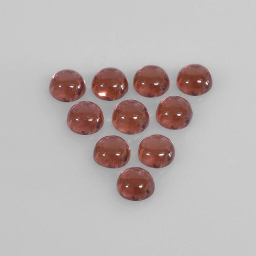 Granato almandino naturale rosso da 1,85 ct, taglio rotondo, trasparente